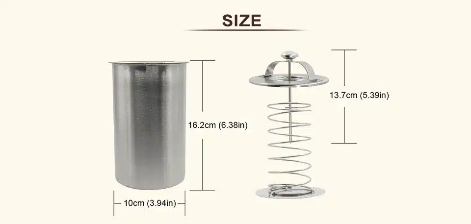 1 Liter Stainless Steel Ham Maker / Ham Meat Rolling Machine With a Thermometer Ham Boiler Meat Pot Pan Pressure Ham Cooker 16