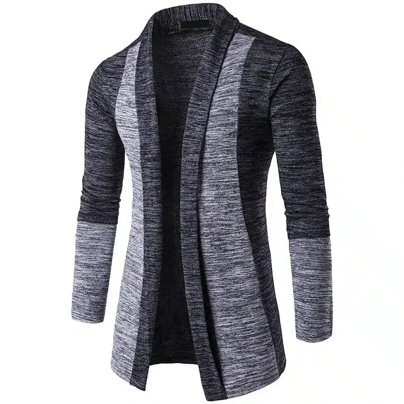 New Arrival Men Patchwork Sweater Fashion Pattern Design Korean Style Long Sleeve Male Cardigan Sweater Slim fit Casual Sweater 12