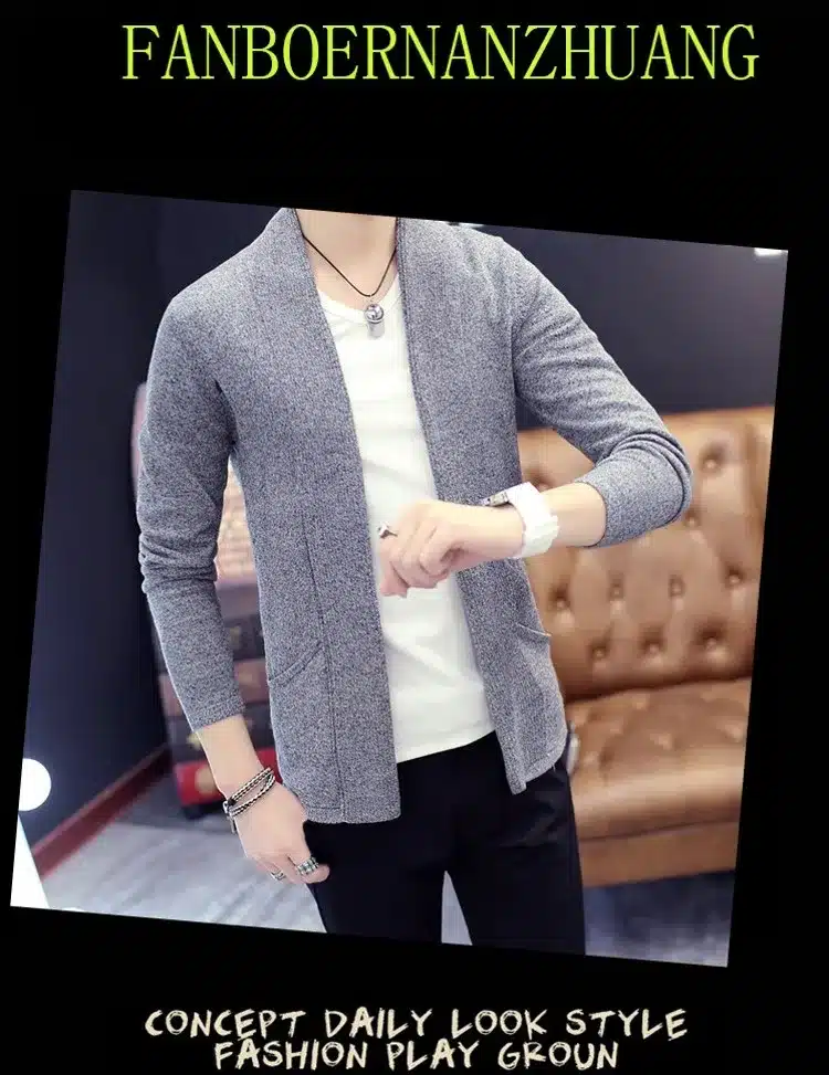 Mens Cardigan Sweater Jumpers 2017 Fashion Sueter Hombre Cardigan Sweaters Men Coats Casual Slim Long Sleeve Sweater Pull Homme 16