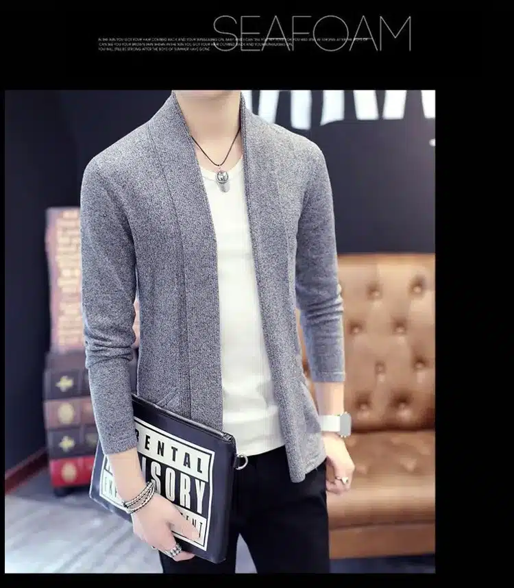 Mens Cardigan Sweater Jumpers 2017 Fashion Sueter Hombre Cardigan Sweaters Men Coats Casual Slim Long Sleeve Sweater Pull Homme 18