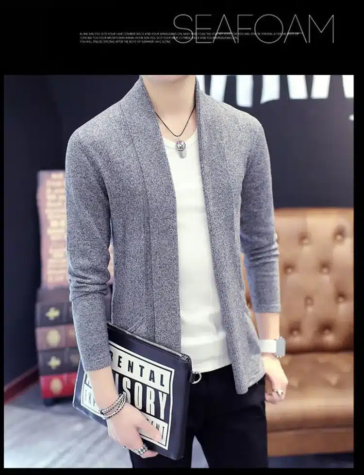 Mens Cardigan Sweater Jumpers 2017 Fashion Sueter Hombre Cardigan Sweaters Men Coats Casual Slim Long Sleeve Sweater Pull Homme 21