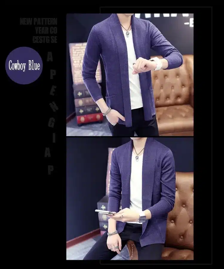 Mens Cardigan Sweater Jumpers 2017 Fashion Sueter Hombre Cardigan Sweaters Men Coats Casual Slim Long Sleeve Sweater Pull Homme 26