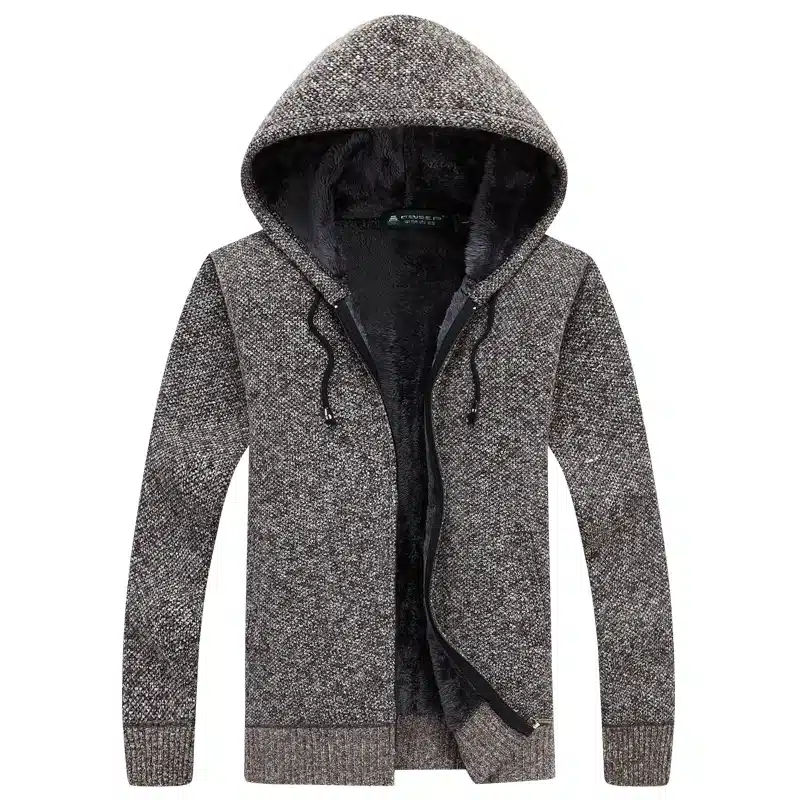 Cardigan Masculino 2017 New Winter Thick Warm Sweater Men Wool Sweaters High-quality Men's Hooded Loose Style Casual Coats XXXL 14