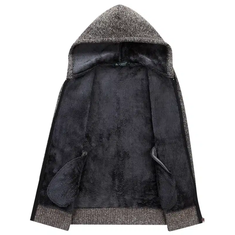 Cardigan Masculino 2017 New Winter Thick Warm Sweater Men Wool Sweaters High-quality Men's Hooded Loose Style Casual Coats XXXL 15