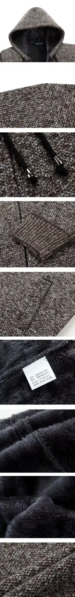 Cardigan Masculino 2017 New Winter Thick Warm Sweater Men Wool Sweaters High-quality Men's Hooded Loose Style Casual Coats XXXL 17