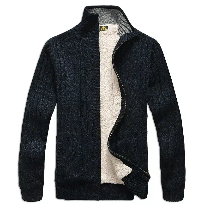 Men sweaters Long Sleeve Casual cardigan thick sweater knitting sweater outerwear coat winter for mans 6