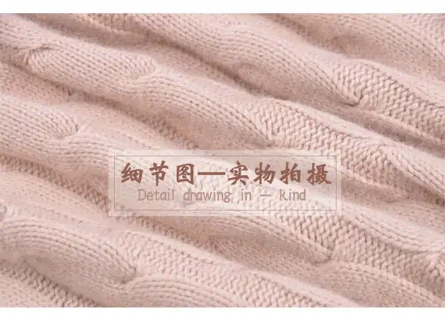 High collar cashmere sweater women thick sweater fashion 2017 autumn and winter new twist knitted bottom wool sweater 10
