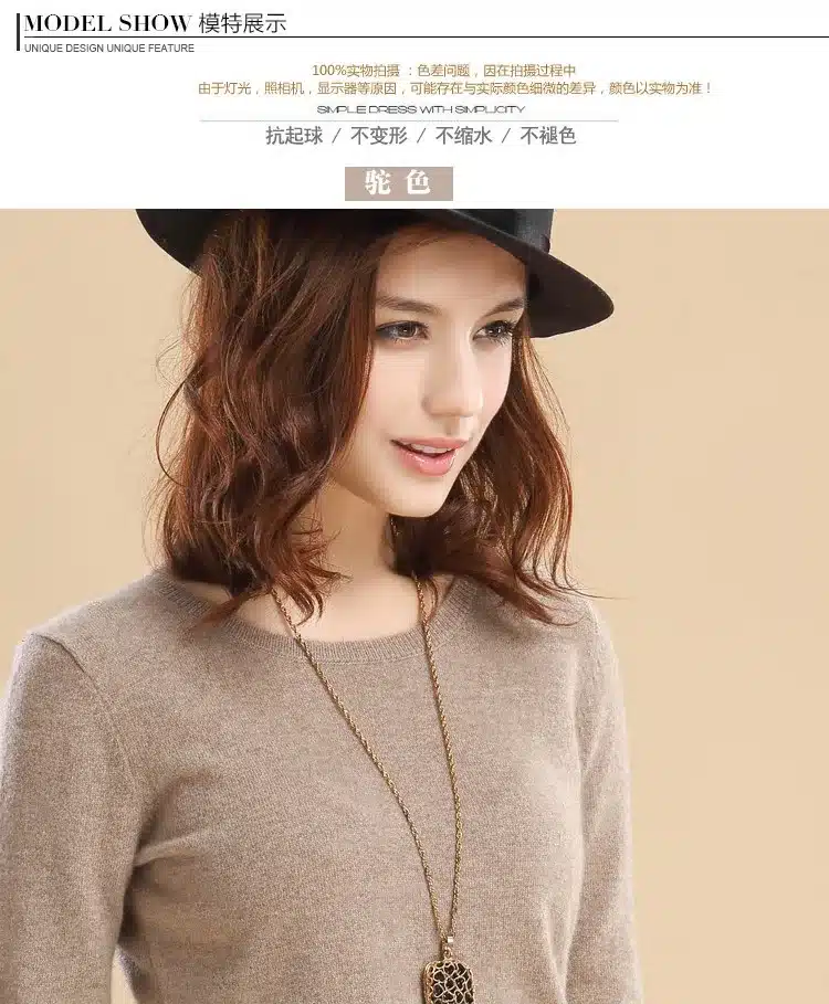 TAILOR SHEEP 2017 Cashmere wool Sweater Women solid color Pullover o-neck sweater Long sleeve Knitted clothes 13