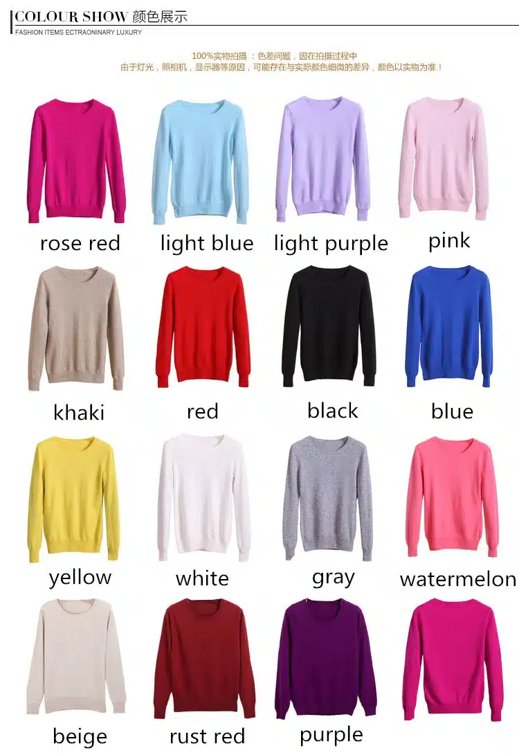 TAILOR SHEEP 2017 Cashmere wool Sweater Women solid color Pullover o-neck sweater Long sleeve Knitted clothes 17