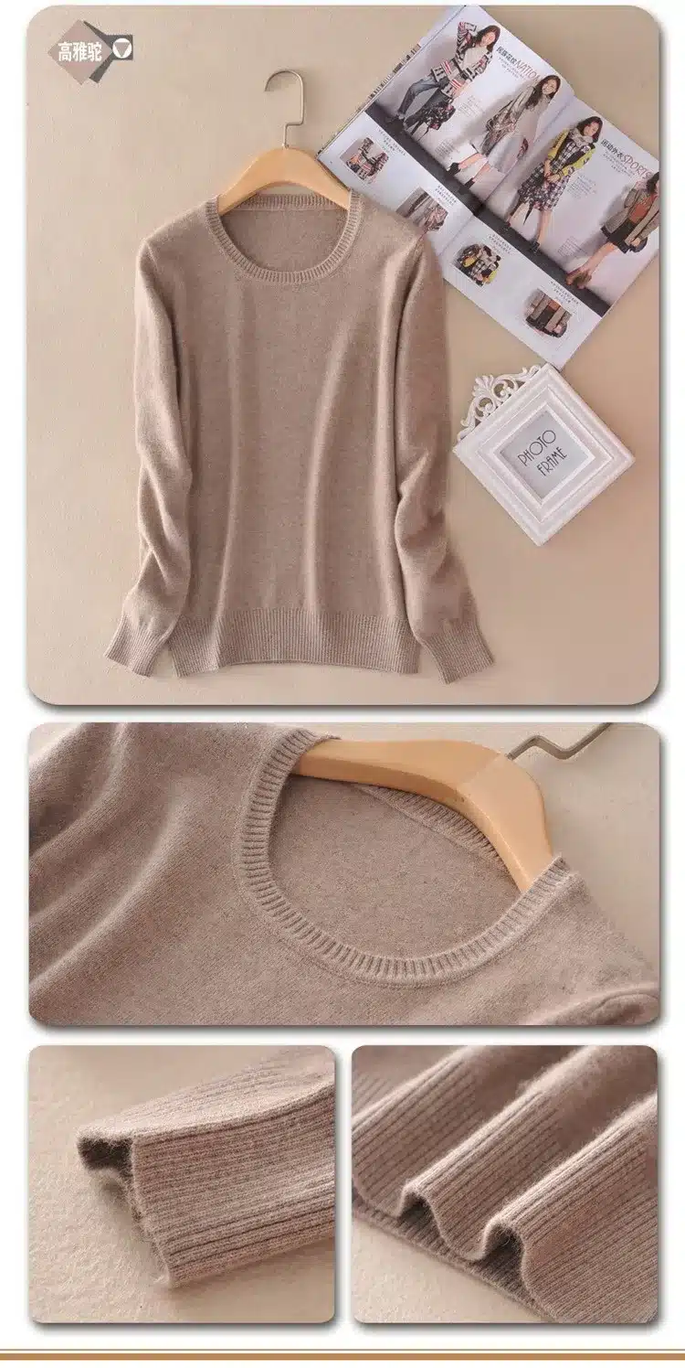 TAILOR SHEEP 2017 Cashmere wool Sweater Women solid color Pullover o-neck sweater Long sleeve Knitted clothes 22