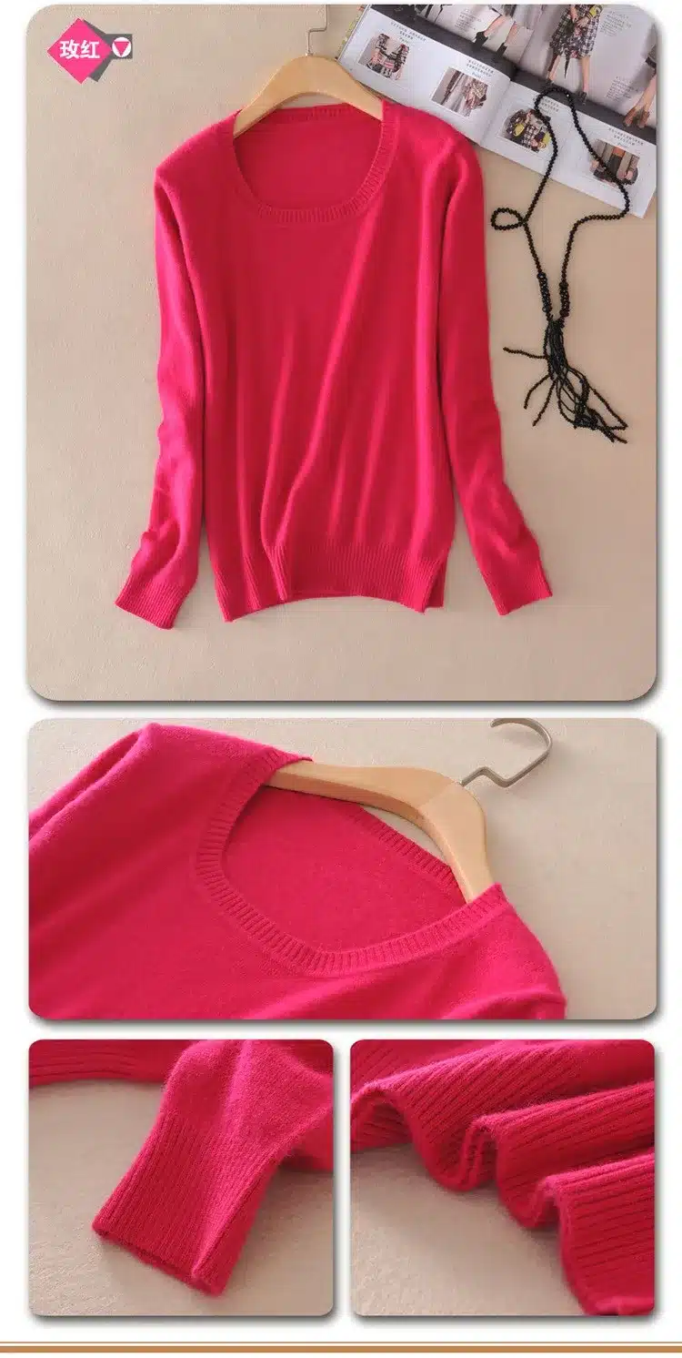 TAILOR SHEEP 2017 Cashmere wool Sweater Women solid color Pullover o-neck sweater Long sleeve Knitted clothes 26