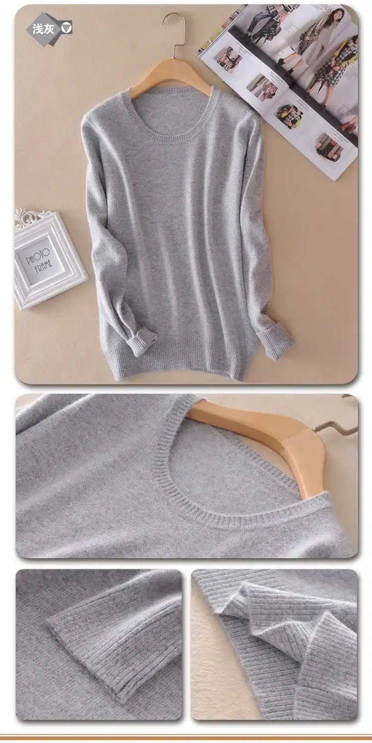TAILOR SHEEP 2017 Cashmere wool Sweater Women solid color Pullover o-neck sweater Long sleeve Knitted clothes 29