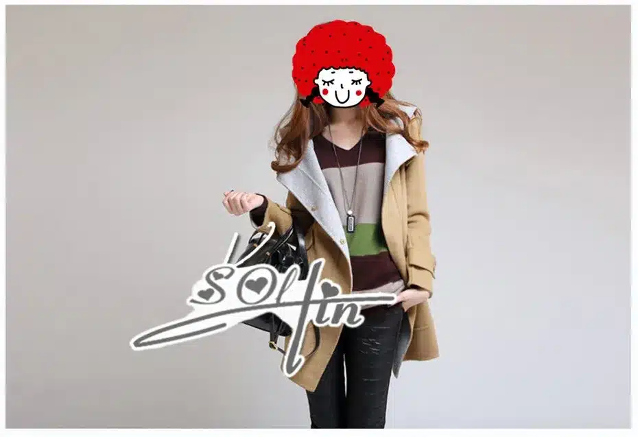The new European and American women pure wool sweater long pullover dress female knitted clothes 14