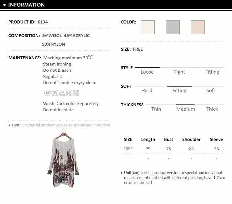 New 2017 Autumn Casual Long Women Sweater Coat Batwing Sleeve Print Women's Sweaters Clothes Pullovers Fashion Pullover Clothing 13