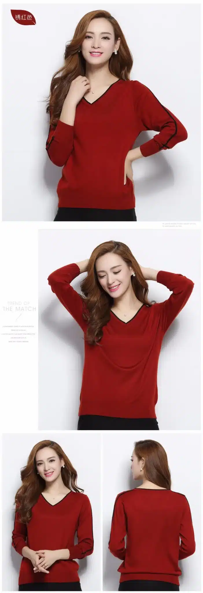 LAFARVIE LOWEST PRICE Women Fashion Outwear Pullover Knitted Cashmere Sweater High Quality New Design Pure Colors Free Shipping 11