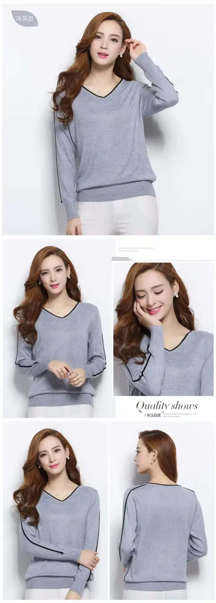 LAFARVIE LOWEST PRICE Women Fashion Outwear Pullover Knitted Cashmere Sweater High Quality New Design Pure Colors Free Shipping 13