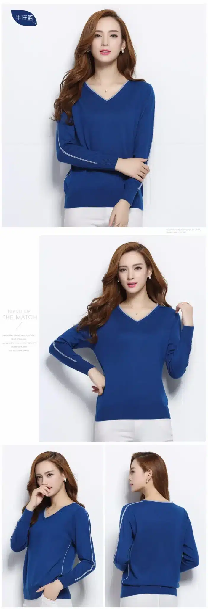 LAFARVIE LOWEST PRICE Women Fashion Outwear Pullover Knitted Cashmere Sweater High Quality New Design Pure Colors Free Shipping 15