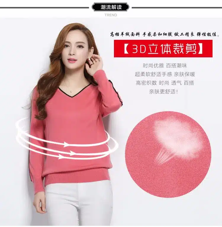 LAFARVIE LOWEST PRICE Women Fashion Outwear Pullover Knitted Cashmere Sweater High Quality New Design Pure Colors Free Shipping 25