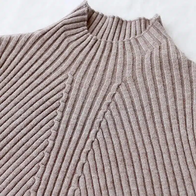 High quality cashmere Winter sweater pullover high collar turtleneck sweater 12 solid color women's basic Casual sweaters 14