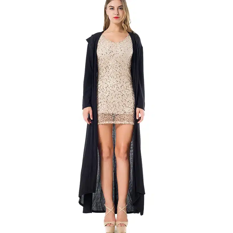 drop shipping large size 2017 fashion new thin long cardigans women's hooded maxi open stitch sweaters coats Asymmetric outwear 14