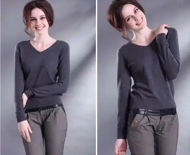 Lafarvie Cashmere Blended Knitted Sweater Women Tops Winter Warm Woolen Pullover Female New 2017 Fashion V-Neck Colorful Jumper 2