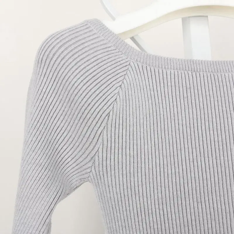 2016 Winter Women Pullovers Female Knitted Sweater Female Autumn High Stretch 20 Solid Color Casual Long Sleeve Sweaters 10