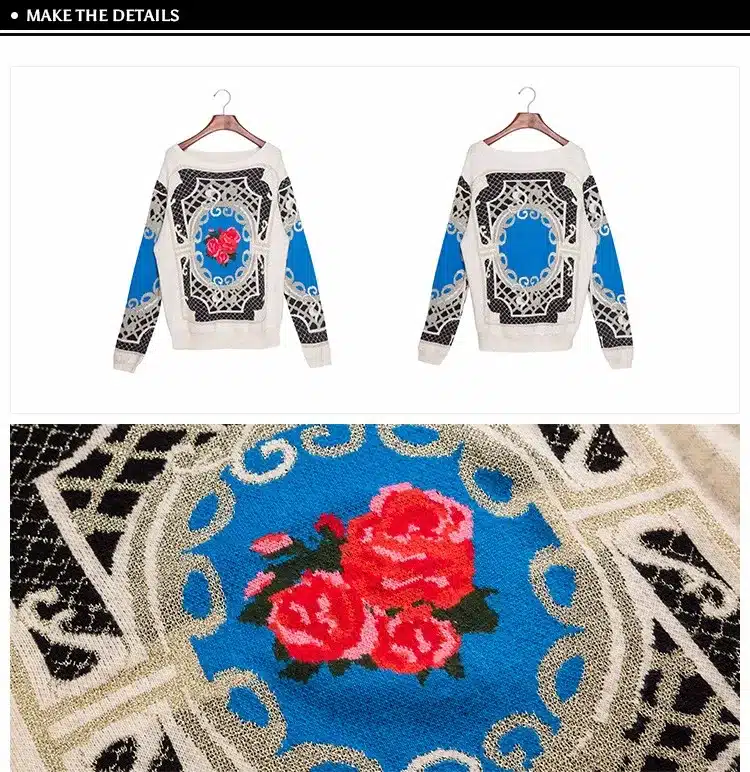 New 2017 Autumn Casual Women Sweater Coat Print O-Neck Women's Sweaters Clothes Pullovers Fashion Ladies Pullover Clothing Tops 16