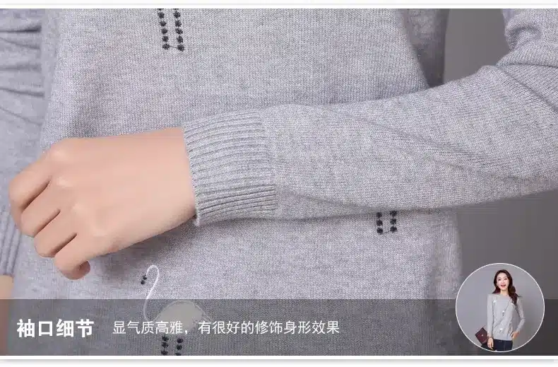 2017 Autumn Winter for women Cashmere sweater loose Warm Knitted Sweet Christmas Pullovers sweaters Casual sweater For Lady 23