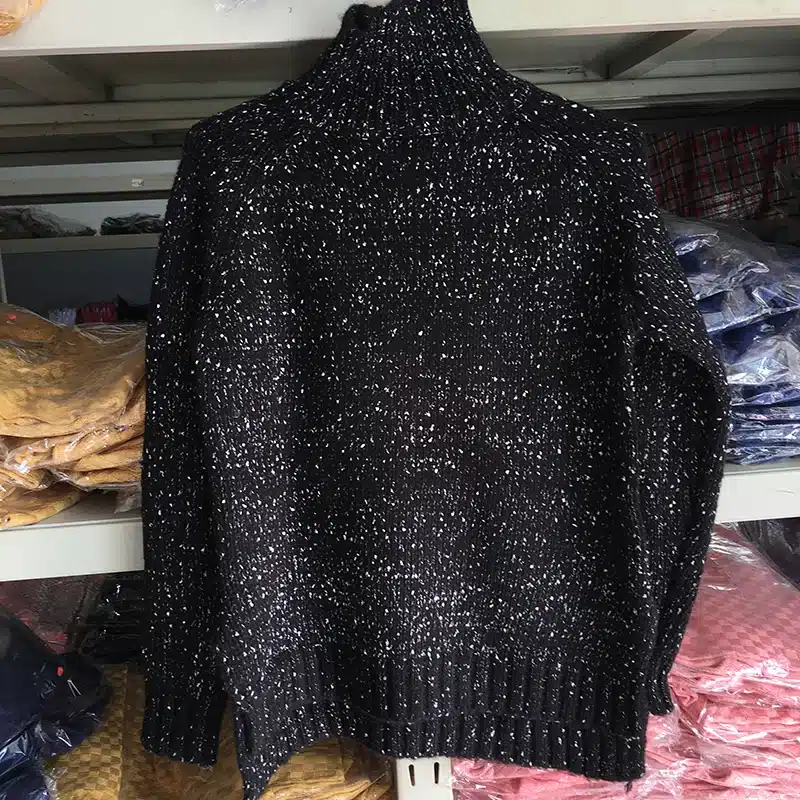 2017 Spring Women Wool Loose Knitted Casual Sweater Choker Dot Long Sleeve Fashion Thickening Stretch Girl's Pullover 24