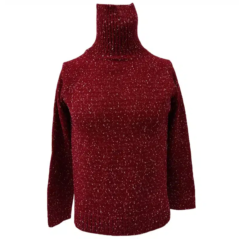 2017 Spring Women Wool Loose Knitted Casual Sweater Choker Dot Long Sleeve Fashion Thickening Stretch Girl's Pullover 25
