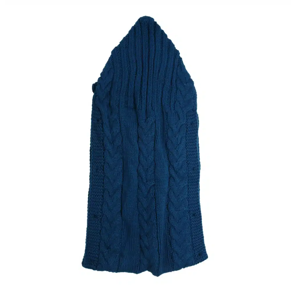 70*35cm Newborn Baby Sleeping Bag Winter Warm Wool Knitted Hoodie Swaddle Wrap Cute Soft Infant Swaddling Blanket Sleeping Bag 11
