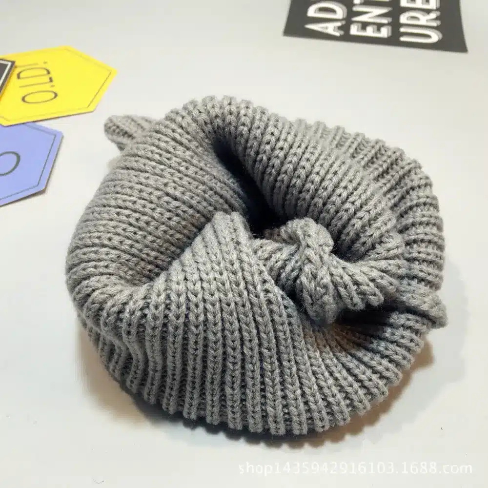 2017 Baby Cap& Hat Winter Korean Newborn Baby Hat Lovely Big Eye Knitted Wool Children Cap Sharp Necromancer Baby Cap for 3-36 M 15