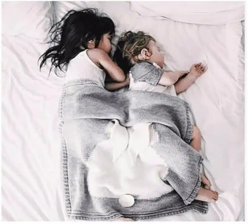 Baby Stroller Blanket Lovely Rabbit Crib Covers Accessories Kids Winter Knits Wool Blankets manta Bedding Kids bebek battaniye 11