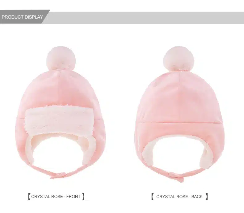 HH TU 3 Colors Toddlers Cool Baby Boy Girl Kids Infant Winter Pilot Aviator Warm Cap Hat Beanie Ear Flap Soft Hat 12
