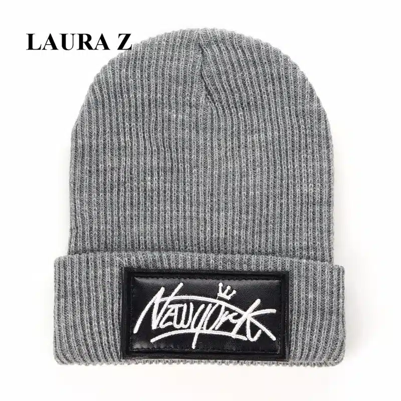 LAURASHOW Kids Boys Girl Hip Hop Cap Real Raccoon Fur Ball Pom Poms Knitted Wool Beanie Hat Warm Winter 17