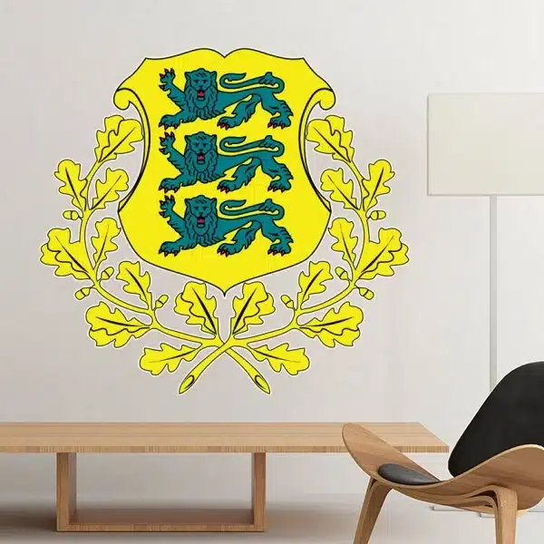 Estonia National Emblem Country Symbol Mark Pattern Removable Wall Sticker Art Decals Mural DIY Wallpaper for Room Decal 9