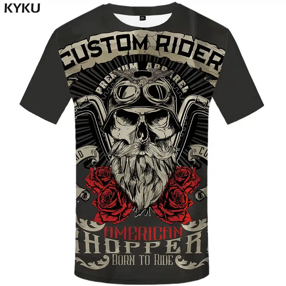 KYKU Brand Bear T Shirt Russia T-shirt Sturdy Tshirt Sexy Male Shirts 3d T-shirt Animal Mens Clothing Casual Shirt Men 34