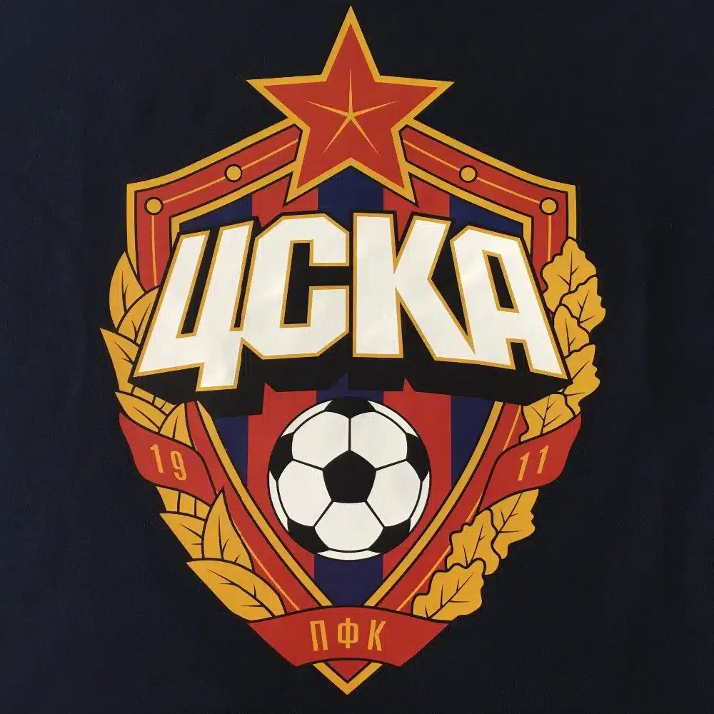 The central cska Moscow Russia LOGO T-shirt Top Lycra Cotton Men T shirt New Design High Quality 9