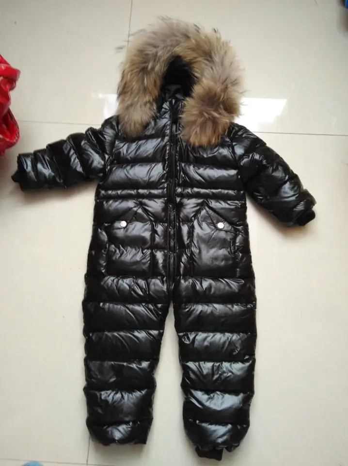 New 2017 Russia winter Boys Clothing Waterproof Down Warm Jacket For Girls Kids 7 Color Thick Jumpsuit Coats White Duck Down 8