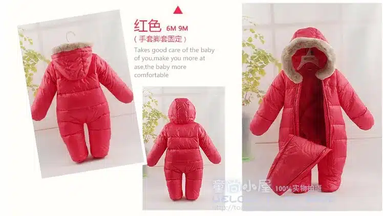 2017 Russia baby girls clothes , winter feather clothing thicken down baby boys clothes newborn down snowsuits infantil overalls 8