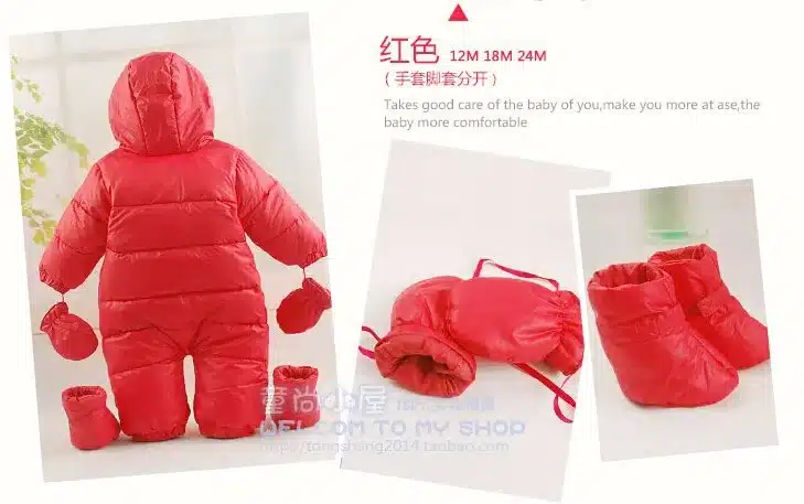 2017 Russia baby girls clothes , winter feather clothing thicken down baby boys clothes newborn down snowsuits infantil overalls 10