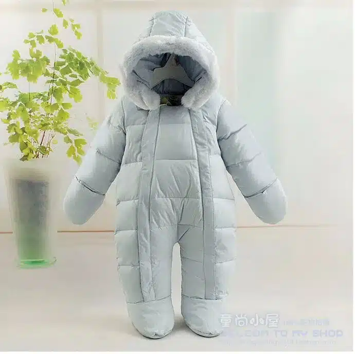 2017 Russia baby girls clothes , winter feather clothing thicken down baby boys clothes newborn down snowsuits infantil overalls 19