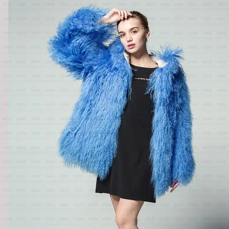 New pattern Fashionable Fur Long sleeve Cap Female Tan sheep Loose coat Russia Woman thickening Lined Large size winter Jacket 21