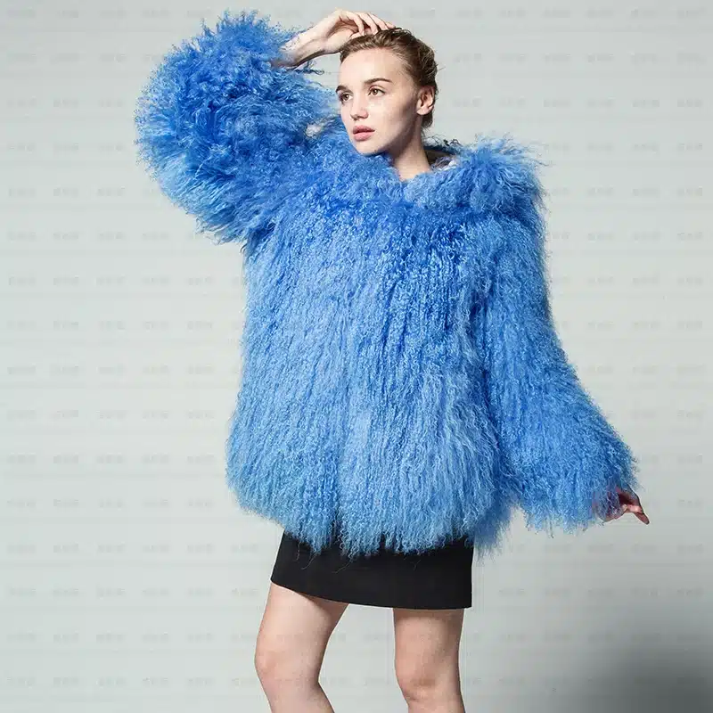 New pattern Fashionable Fur Long sleeve Cap Female Tan sheep Loose coat Russia Woman thickening Lined Large size winter Jacket 23