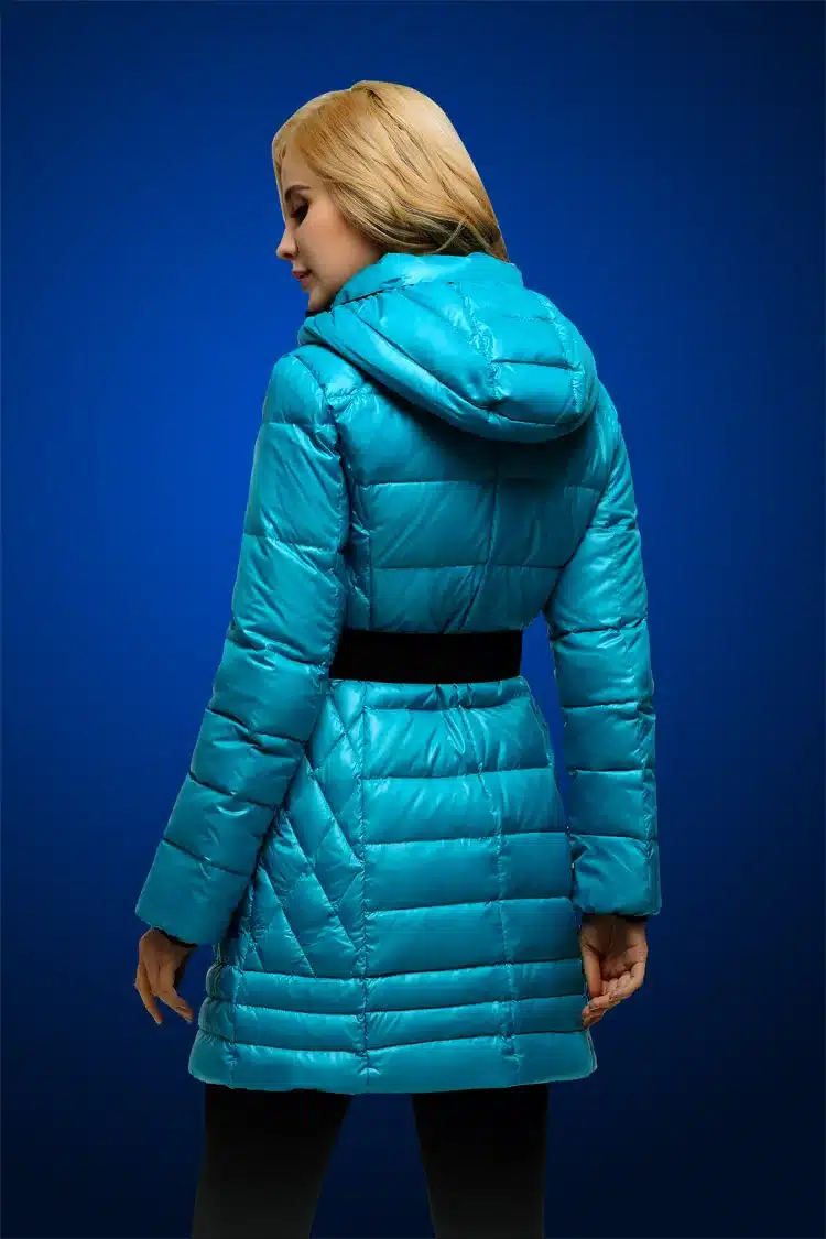 Russia and European brand Simple and stylish thick down jacket and long sections Hooded Russian students duck down jacket M542 23