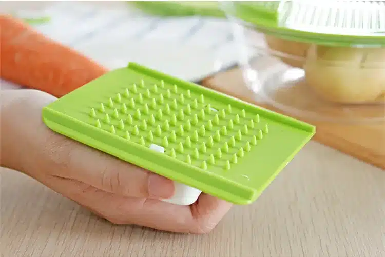 LMETJMA Mandoline Vegetable Slicer Dicer Fruit Cutter Slicer With 4 Interchangeable Stainless Steel Blades Potato Slicer Tool 20