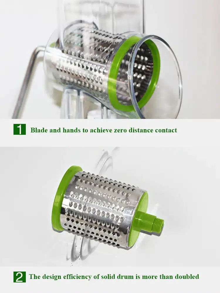 DUOLVQI Round Mandoline Slicer Vegetable Cutter Manual Potato Julienne Carrot Slicer Cheese Grater Stainless Steel BladesKitchen 18