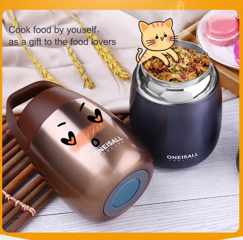 Premium Quality Food Flask Thermos Food Container Thermos Bottle for Soup with Thermo Bag Vacuum flask Insulated Stew Pot 55
