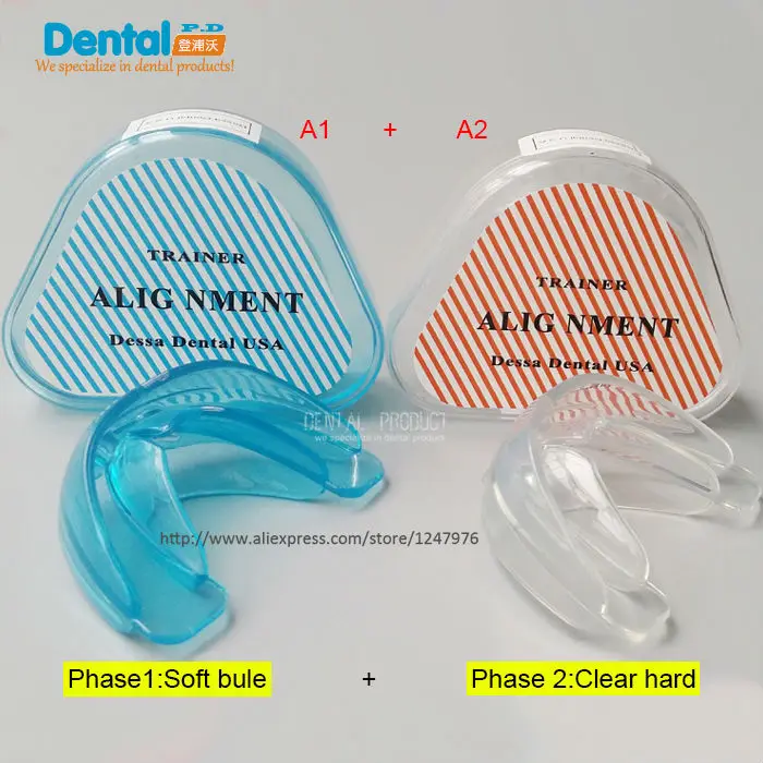 New 2Pcs/lot Dental Tooth Orthodontic Appliance Trainer Alignment Braces Mouthpieces On Sale Teeth Care 8