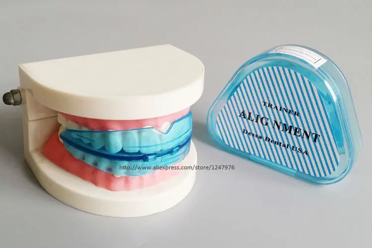 New 2Pcs/lot Dental Tooth Orthodontic Appliance Trainer Alignment Braces Mouthpieces On Sale Teeth Care 11